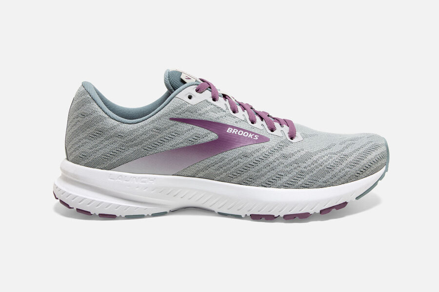 Brooks Israel Launch 7 Road Running Shoes Womens - Grey/Purple - NXB-627819